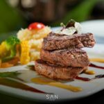 Indulge in the ultimate dining experience with our perfectly seared steak, served in an atmosphere of elegance and sophistication. Bon appétit!#amman #jordan #food #steak #restaurant